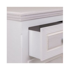 Comodino Alexandra House Living Bianco 33 x 53 x 37 cm