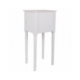 Comodino Alexandra House Living Bianco 26 x 72 x 33 cm