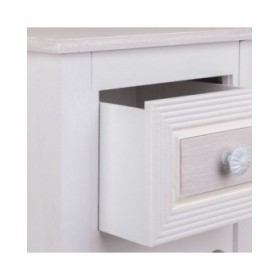 Comodino Alexandra House Living Bianco 26 x 72 x 33 cm