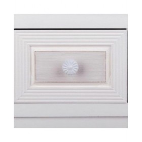 Comodino Alexandra House Living Bianco 26 x 72 x 33 cm