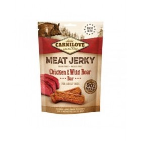 mangime Carnilove MEAT JERKY Adulto Pollo Cinghiale 100 g