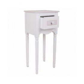 Comodino Alexandra House Living Bianco 26 x 72 x 33 cm