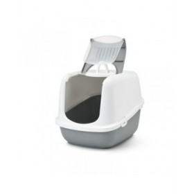 Lettiera per Gatti Savic Nestor Jumbo Bianco Beige Plastica