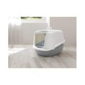 Lettiera per Gatti Savic Nestor Jumbo Bianco Beige Plastica