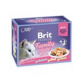 Cibo per gatti Brit Premium Family Plate 12 x 85 g