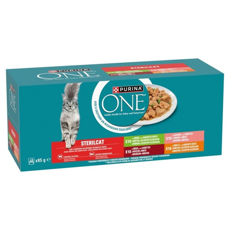 Cibo per gatti Purina One Sterilcat Beef 40 x 85 g