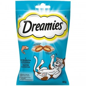 Spuntino per Cat Dreamies Leccornie Salmone 60 L 60 g