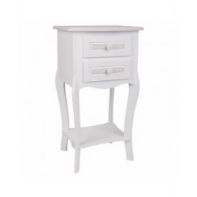 Comodino Alexandra House Living Bianco 31 x 71 x 38 cm