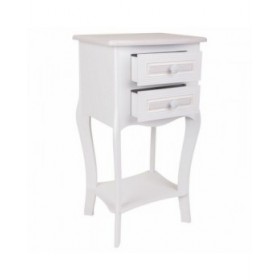 Comodino Alexandra House Living Bianco 31 x 71 x 38 cm