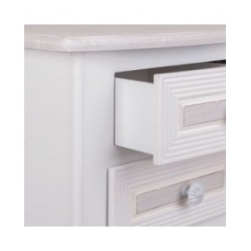 Comodino Alexandra House Living Bianco 31 x 71 x 38 cm