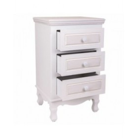 Comodino Alexandra House Living Bianco 33 x 68 x 41 cm