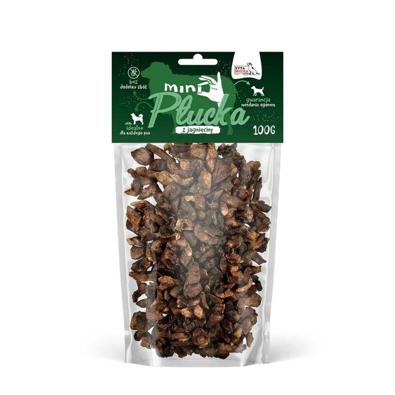 mangime SYTA MICHA Mini lamb lungs Cucciolo/Junior Agnello 100 g
