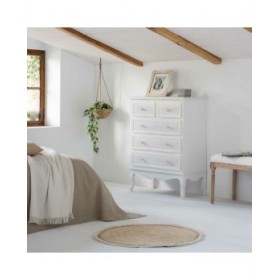 Cassettiera Alexandra House Living Bianco Legno MDF 40 x 105 x 80 cm