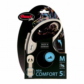 Guinzaglio per Cani Flexi New COMFORT Nero L
