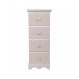 Cassettiera Alexandra House Living Bianco Legno MDF 26 x 80 x 31 cm