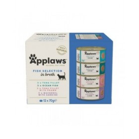 Cibo per gatti Applaws Fish selection multipack in broth Pesce 70 L