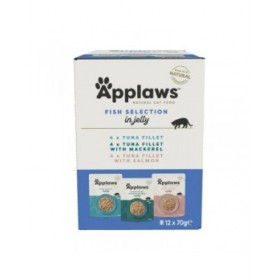 Cibo per gatti Applaws Fish selection multipack in broth Pesce