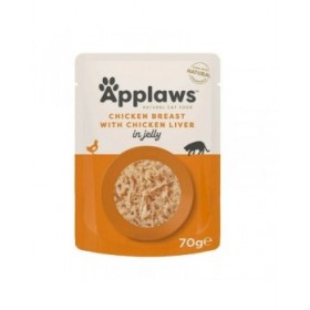 Cibo per gatti Applaws Chicken breast with chicken liver in jelly Pollo 70 g