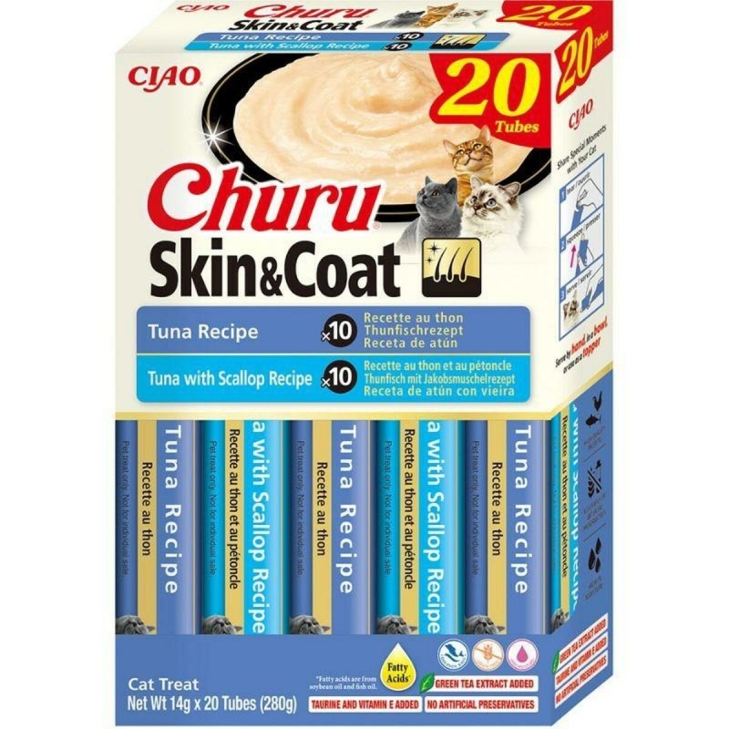 Spuntino per Cat Inaba Churu Skin&Coat Pesce