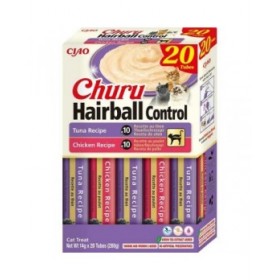 Spuntino per Cat Inaba Churu Hairball control Tuna and chicken recipe