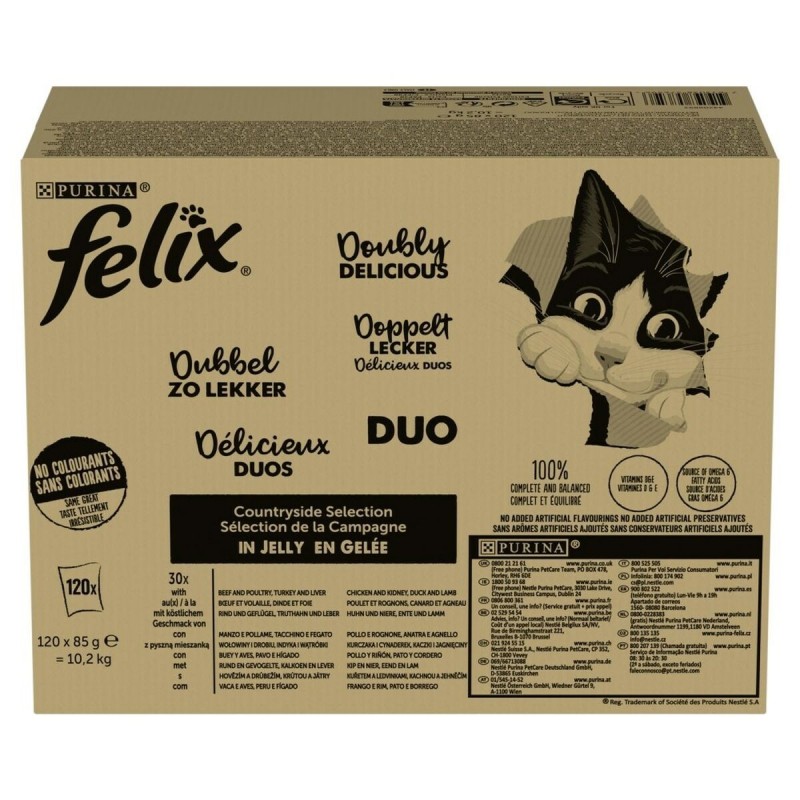 Cibo per gatti Purina Felix Fantastic Duo Mix Countryside