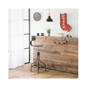 Placca da Parete Alexandra House Living Enter Rosso Ferro 4 x 43 x 64 cm Illuminazione