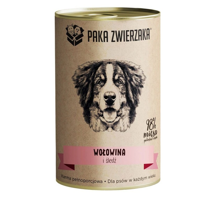 Cibo umido Paka Zwierzaka Beef and herring Carne di manzo e vitello 400 g