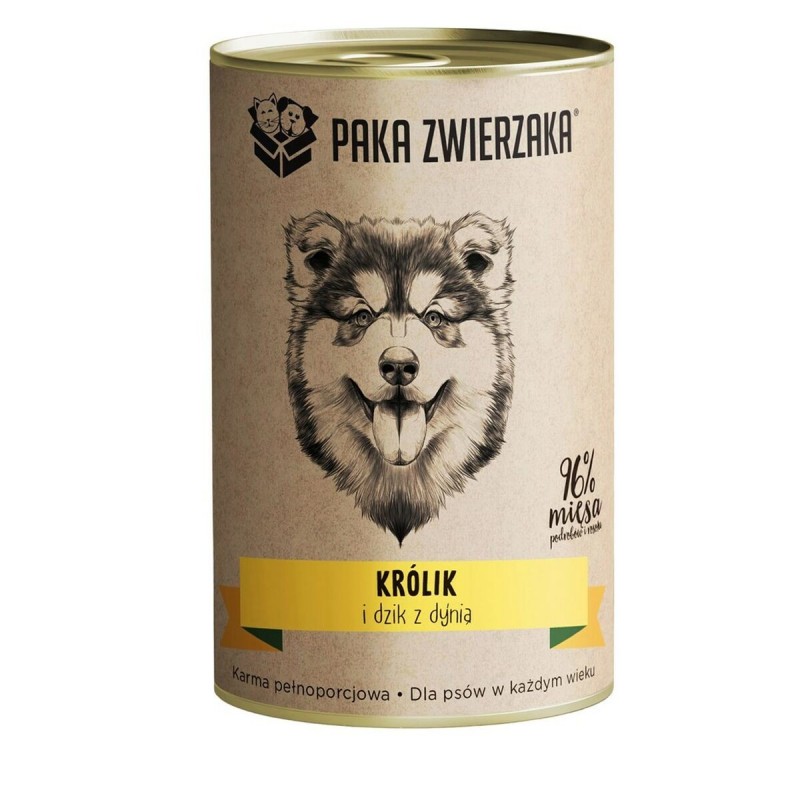Cibo umido Paka Zwierzaka Rabbit and boar with pumpkin Cinghiale 400 g