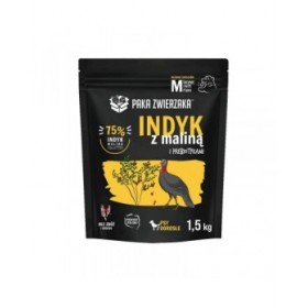 mangime Paka Zwierzaka Turkey with raspberry M Tacchino 1,5 Kg