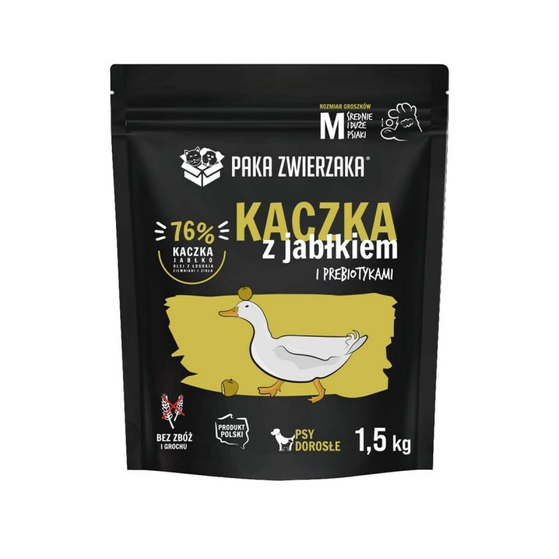 mangime Paka Zwierzaka Duck with apple M Anatra 1,5 Kg