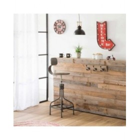 Placca da Parete Alexandra House Living Welcome Rosso Ferro 4 x 64 x 43 cm Illuminazione