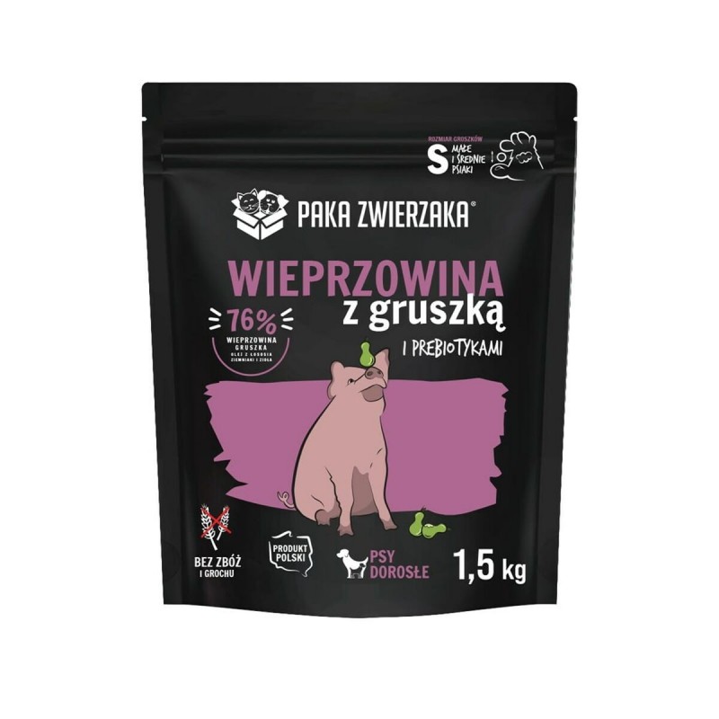 mangime Paka Zwierzaka Pork with pear S Maiale 1,5 Kg