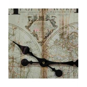 Orologio da Parete Alexandra House Living Nero Ferro Legno MDF 69 x 2 x 64 cm