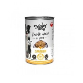 Cibo umido Tuftuf Chunks in gravy with poultry