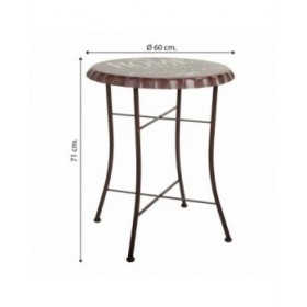 Tavolo Alexandra House Living Nero 60 x 71 x 60 cm