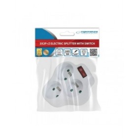 Adattore con prese Esperanza ELK304W 3 Prese