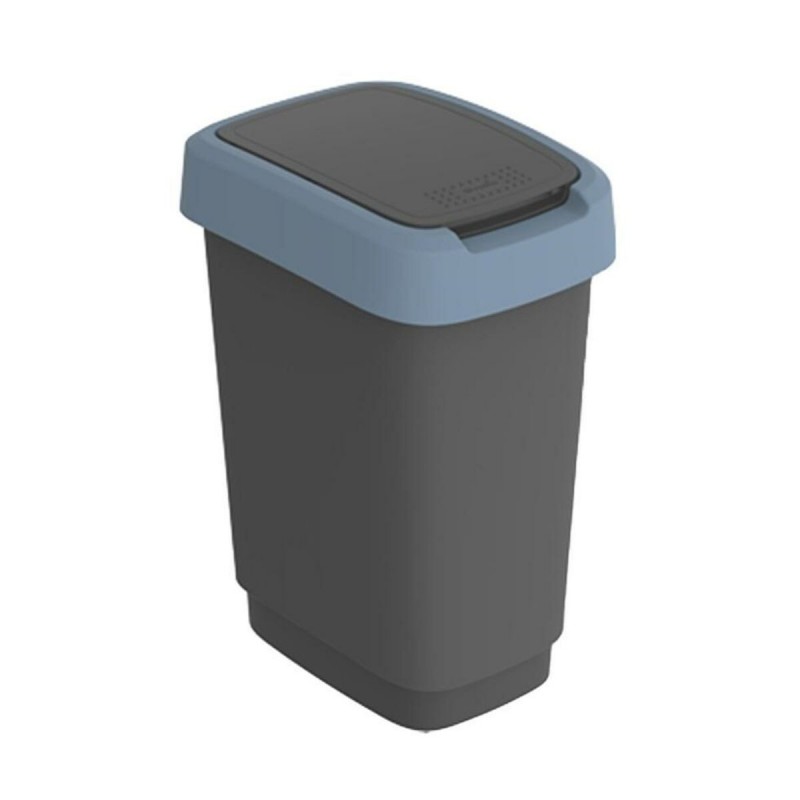 Secchio della spazzatura Rotho Twist Blue Azzurro Plastica 10 L