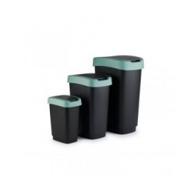 Secchio della spazzatura Rotho Twist Green Verde Plastica 25 L