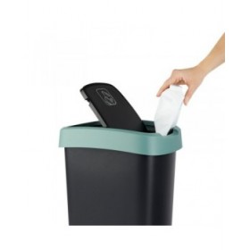 Secchio della spazzatura Rotho Twist Green Verde Plastica 25 L