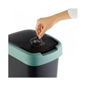 Secchio della spazzatura Rotho Twist Green Verde Plastica 25 L