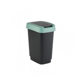 Secchio della spazzatura Rotho Twist Green Verde Plastica 50 L