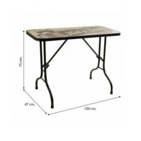 Tavolo Alexandra House Living Nero 45 x 75 x 100 cm