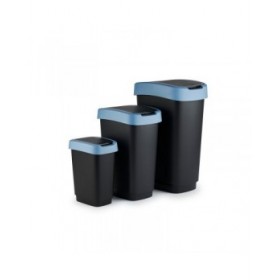 Secchio della spazzatura Rotho Twist Blue Azzurro Plastica 50 L