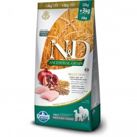 mangime Farmina N&D Ancestral Grain Canine Adulto Pollo 15 kg