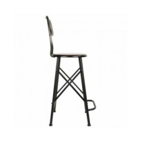 Sgabello Alexandra House Living Nero Ferro 40 x 100 x 46 cm