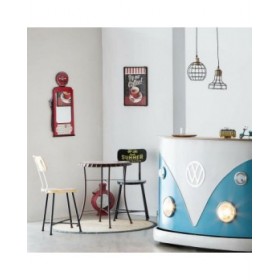 Sgabello Alexandra House Living Nero 40 x 82 x 38 cm