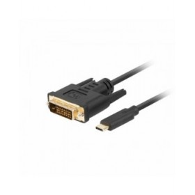 Cavo USB-C con DVI-D Lanberg CA-CMDV-10CU-0018-BK Nero 1,8 m