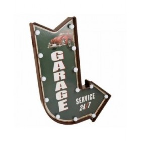 Placca da Parete Alexandra House Living Garage Verde Ferro 43 x 5 x 64 cm Illuminazione