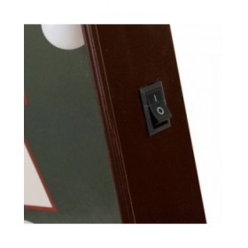 Placca da Parete Alexandra House Living Garage Verde Ferro 43 x 5 x 64 cm Illuminazione