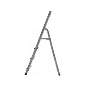 Scala Pieghevole a 4 Scalini Krause 000705 Argentato Alluminio